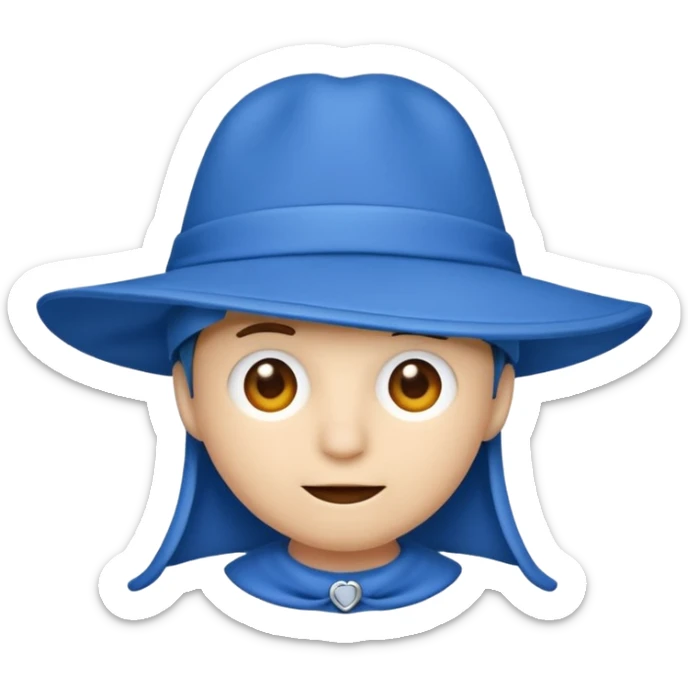 blue hat sticker