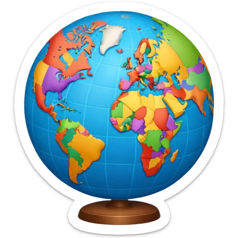 Globe sticker