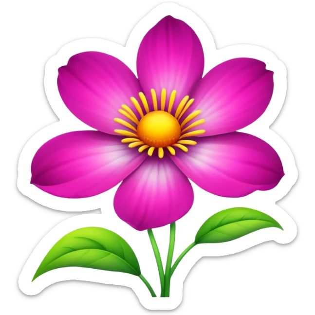 Flower sticker