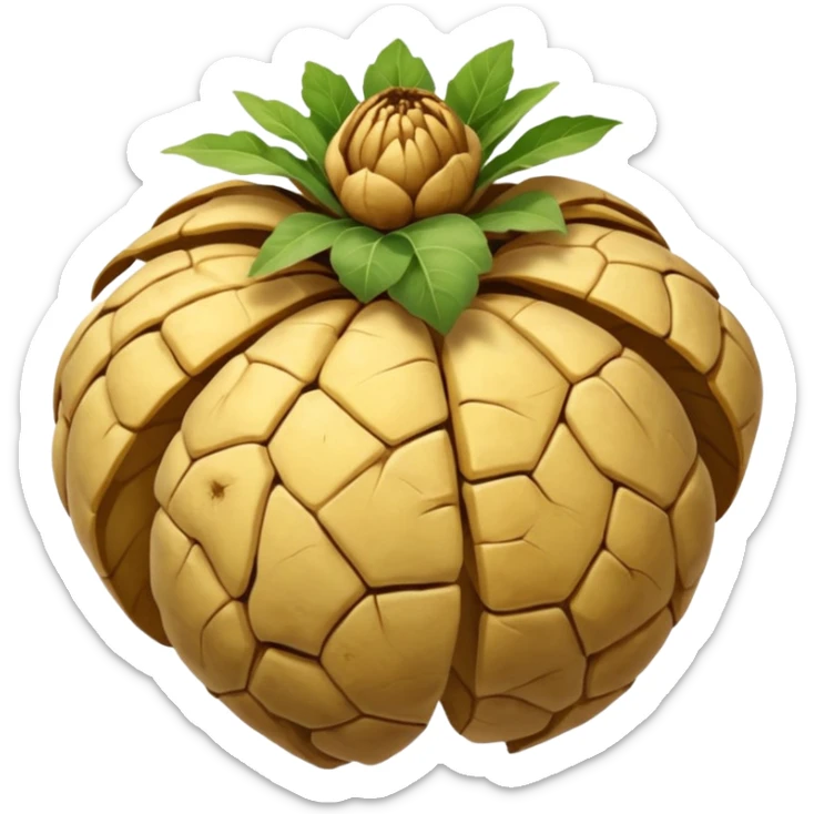  Jerusalem artichoke. 
Sunchoke:
Appearance: The tubers look similar to ginger root but have a crunchy texture similar to a potato. sticker