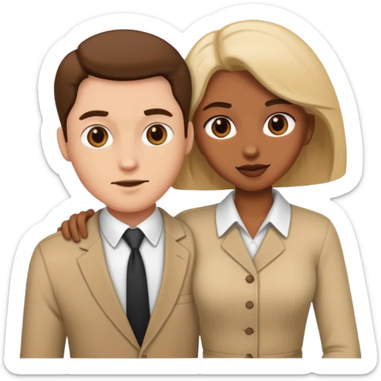 side profile of man having sex with woman doggystyle sticker