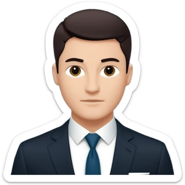 business magazine cover inspired by Forbes, with a strong masculine aesthetic. sticker