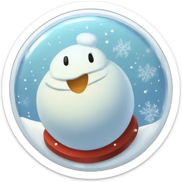 Snowman Badge Medal Epic Mystery Legendary NewYear PokemonTheme Pokeball Snowfall Snowballs sticker