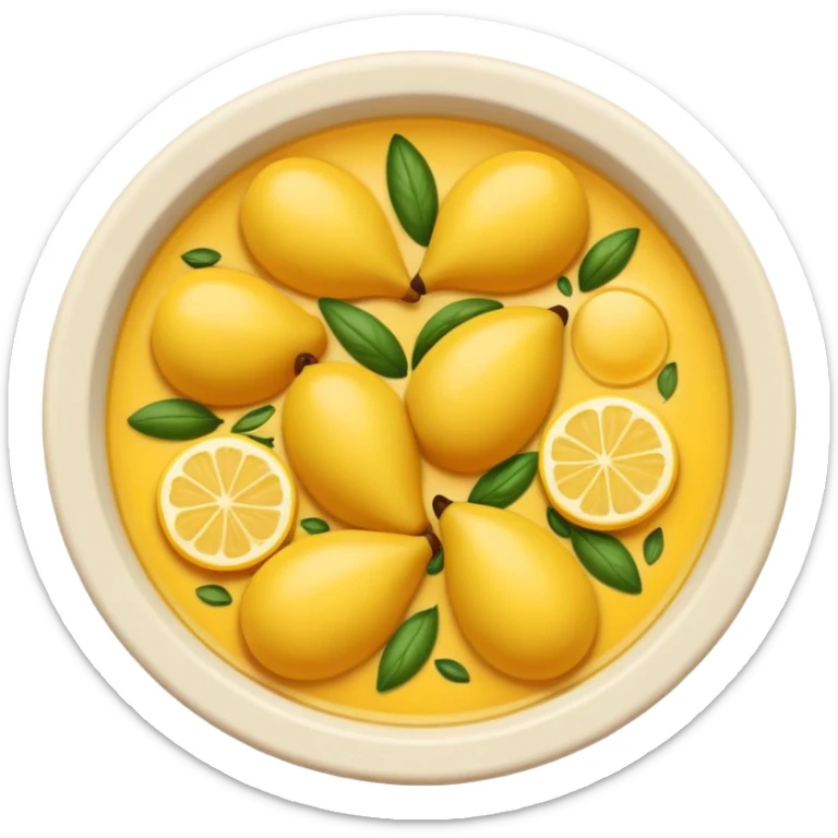 creeaza un emoji cu o farfurie de sarmale cu smantana si mamaliga sticker