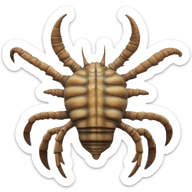 Cambrian Anomalocaris sticker