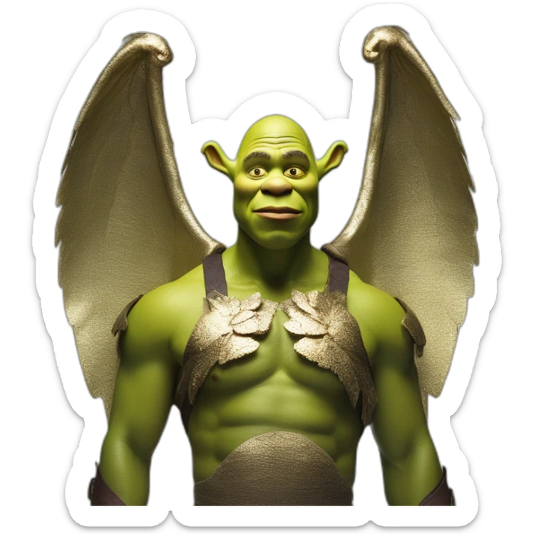 shrek,-david-bellemere,-bare-belly,-wings,-choker,-bathed-in-shadows,-fov-90-degrees,-short-lighting,-l-usm,-cold-colors,-gilded-technique,-ex sticker