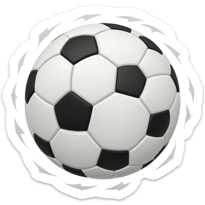 combine the football soccer ball emoji with the wind emoji sticker