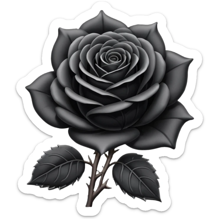 Rosa negra sticker