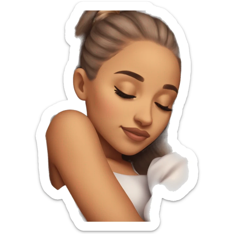 Ariana Grande sleeping sticker