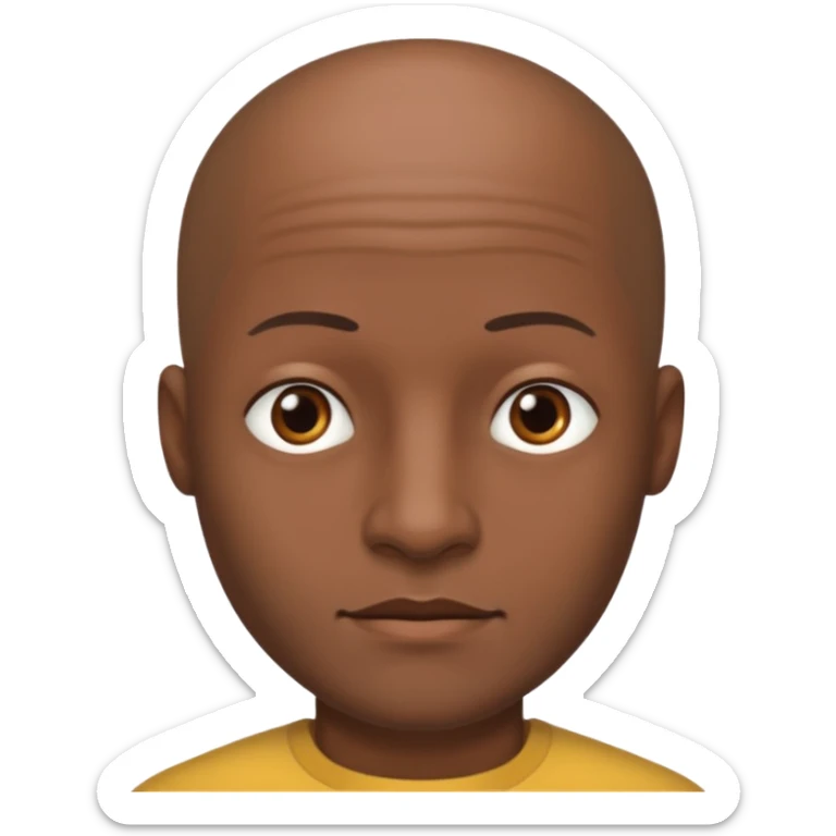 One woman medium length blond highlights hair
One man medium dark skin no hair sticker