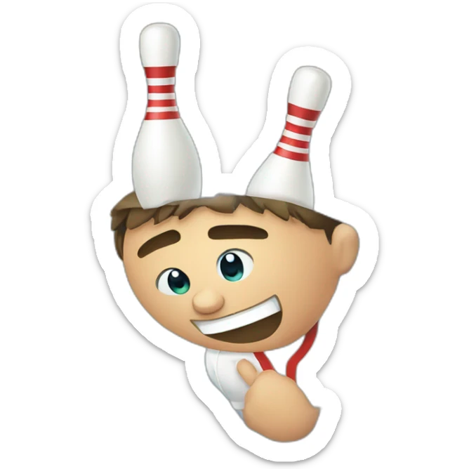 Bowling sticker