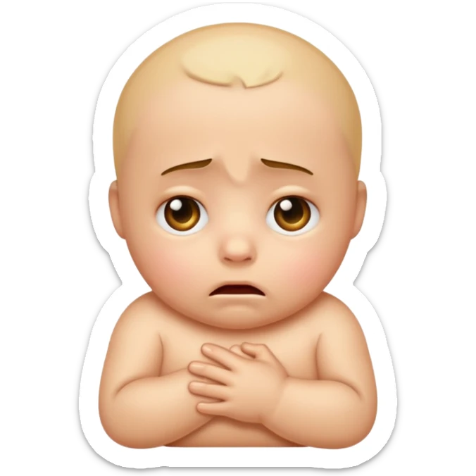 Please make an iPhone version of the baby emoticon that hurts because of the fever sticker