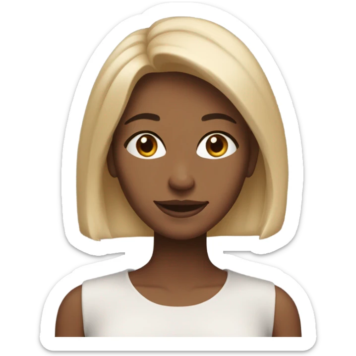 realistic portrait of a woman sticker