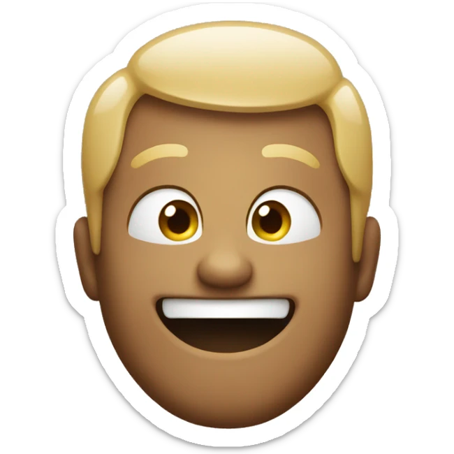 Emoji with a big smile sticker
