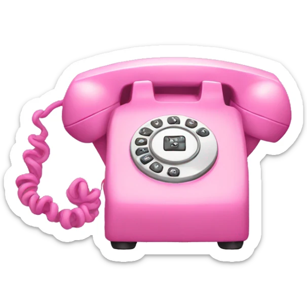 Pink phone sticker
