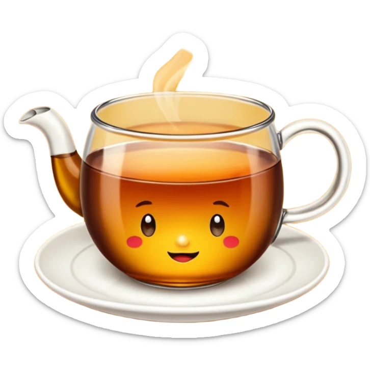 Ince uzun cay bardagi Ince belli bardakta cay fincan degil sticker