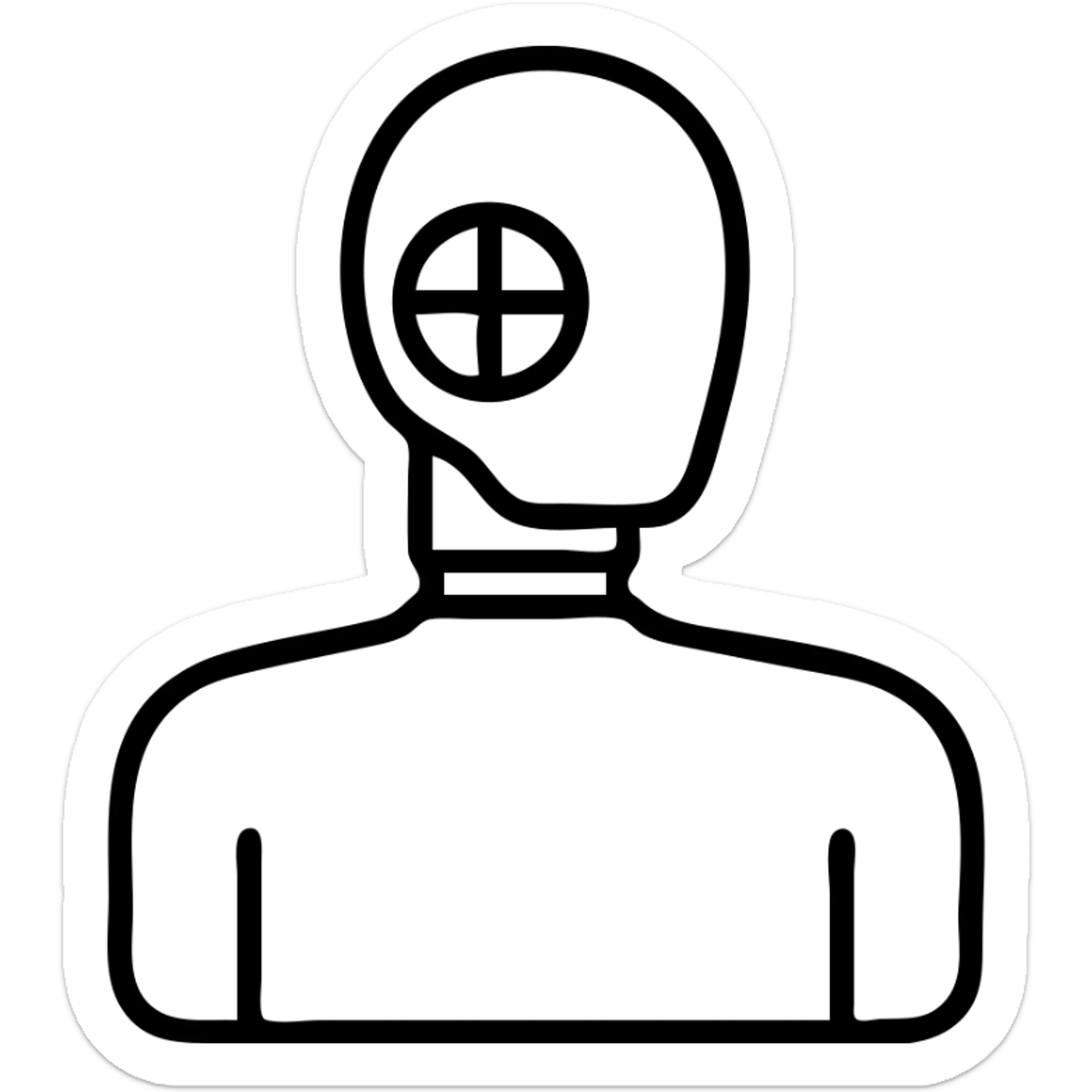 crash test dummy sticker