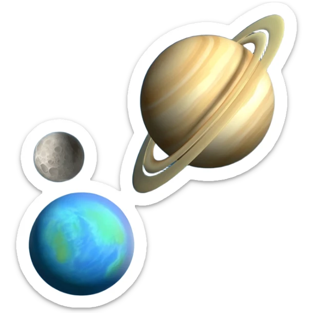 Solar system sticker
