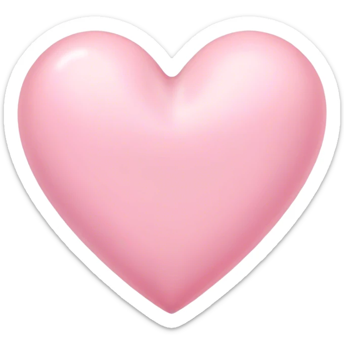 Pastel pink heart  sticker