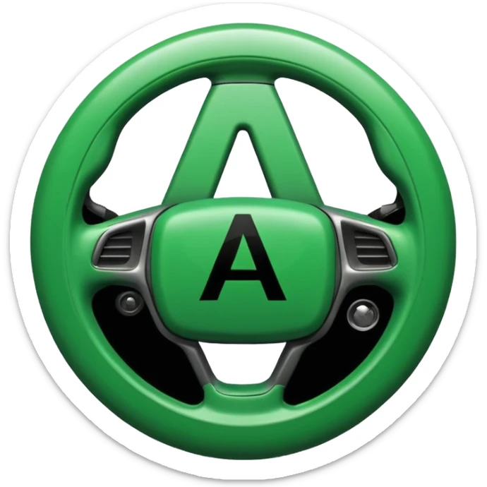 Jeune permis le A de jeune conducteur genre le petit rond  sticker