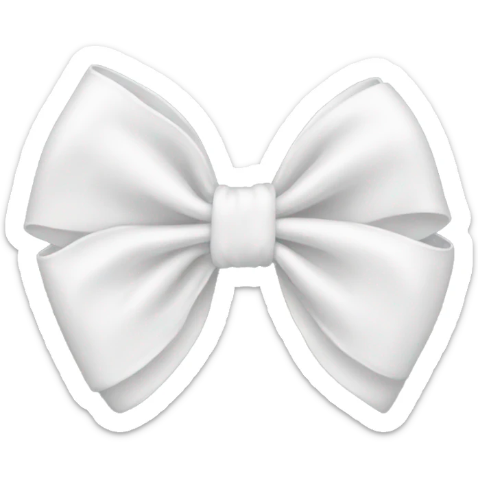white bow sticker