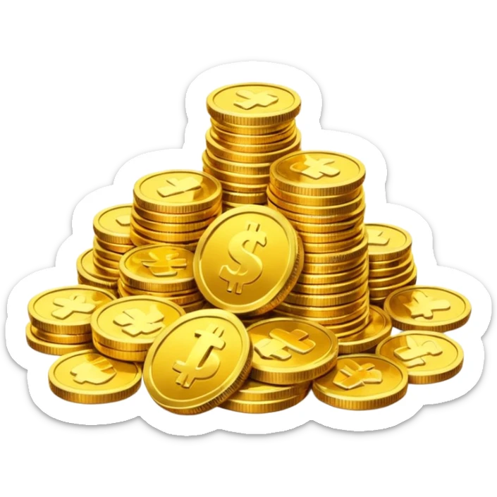 Dragon Hoard pile of gold without the dragon like in the movies so many gold were dragon sleep but dragon just went out  cold coins  sticker