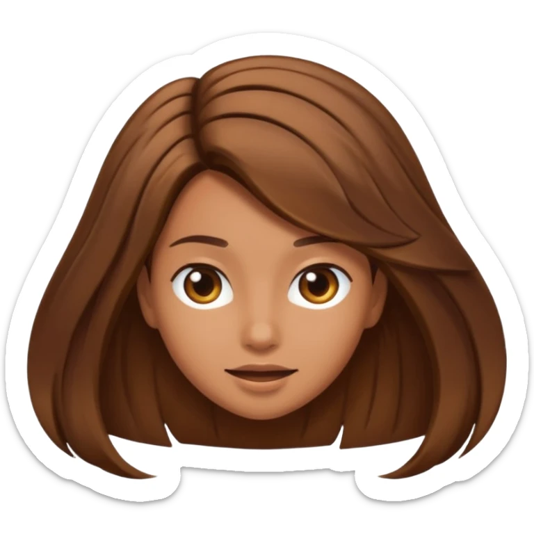 flipping hair emoji with hand flipping the hair sticker