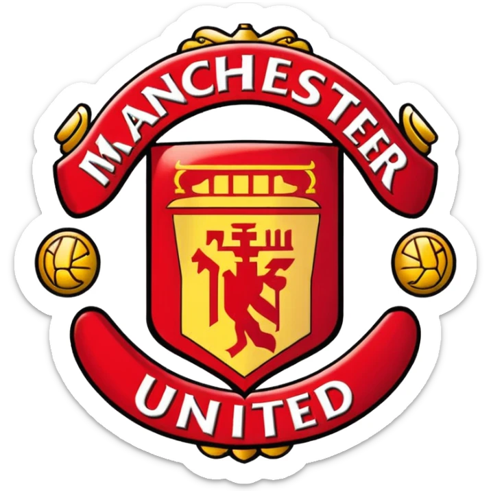 Create the emoji of Manchester united logo as emoji format for TikTok username sticker