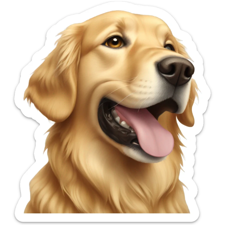 golden retriever sticker