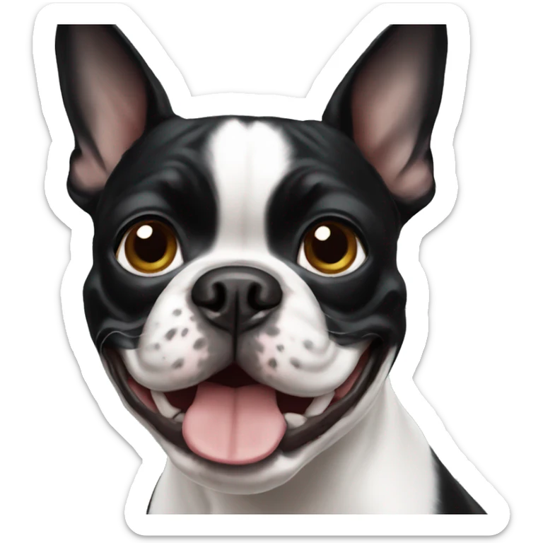 boston terrier sticker