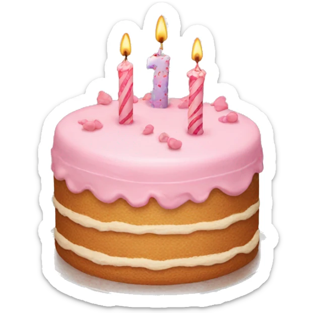 birthday cake sticker