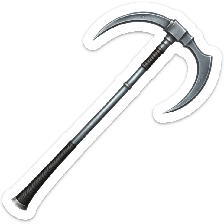 Give me the emoji reguler of the grim reaper scythe i want it to have same textures as this 😁⚰️ sticker