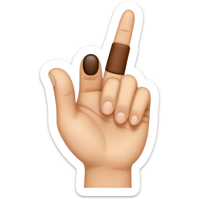 create me an emoji that is a finger pointing to watch the front of the screen so pointing at me point it strate at me sticker