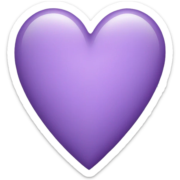 light purple heart sticker