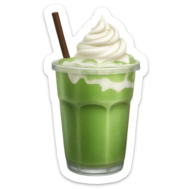 iced matcha latte sticker