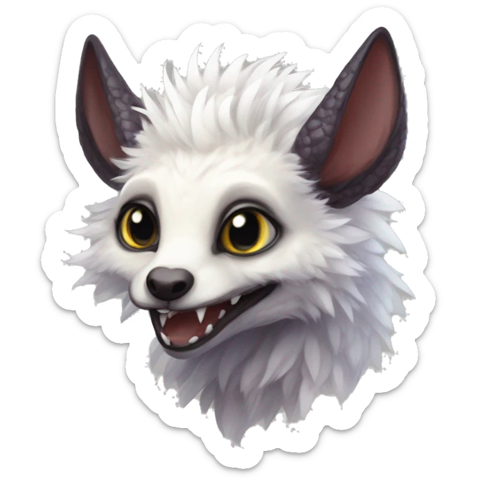  Scaly Cute Edgy Realistic Rare Fantasy Fluffy Slim Vernid-Trico-Melprin-species by LiLaiRa, by Falvie, full body sticker