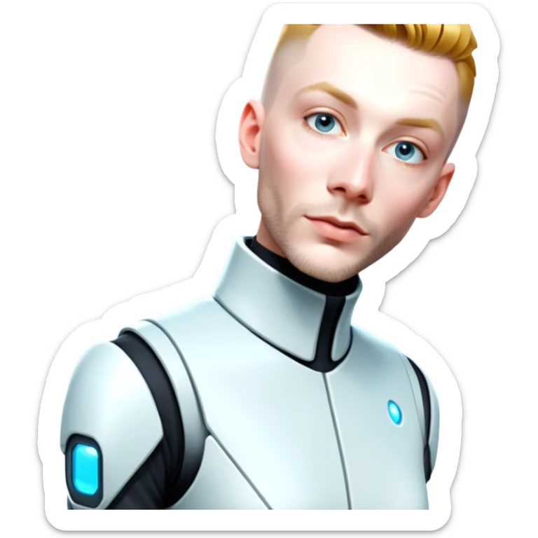 Person from the future sticker