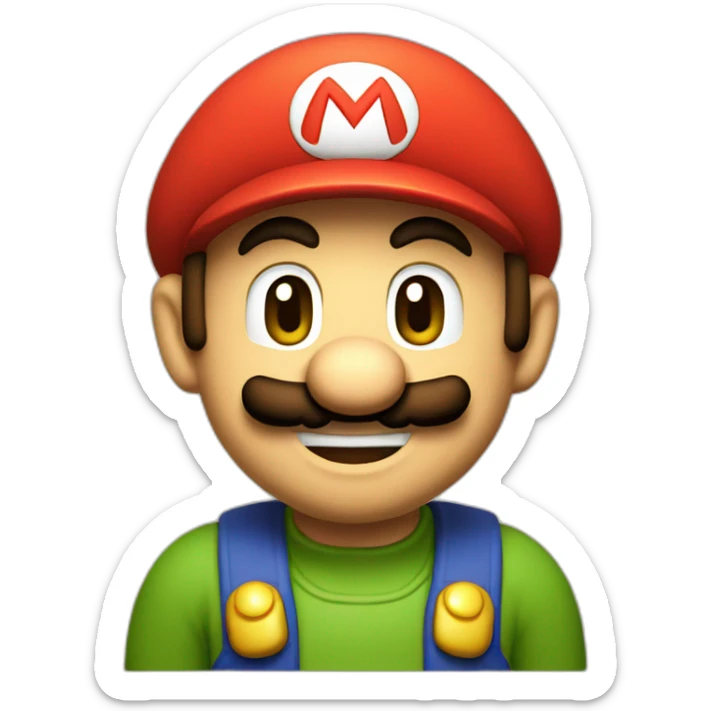 Retro mario sticker