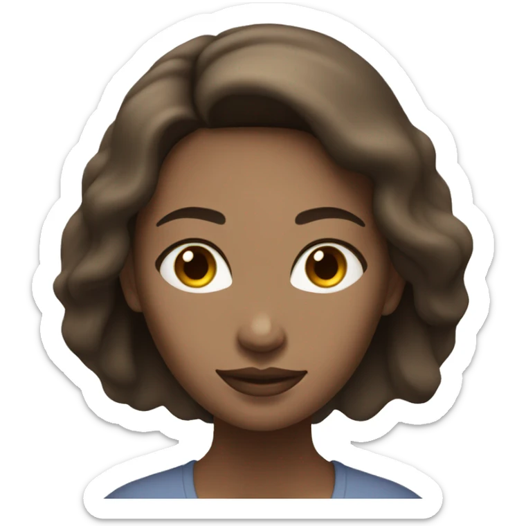 fit women with white skin and brown hair in a meditation energy sticker