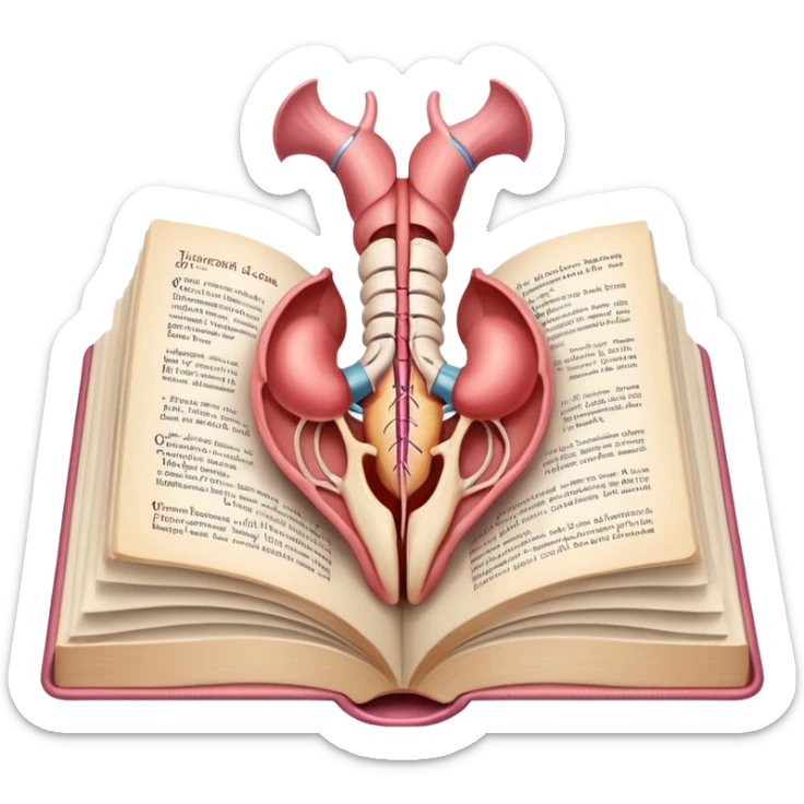 books of the anatomy of the uterus sticker