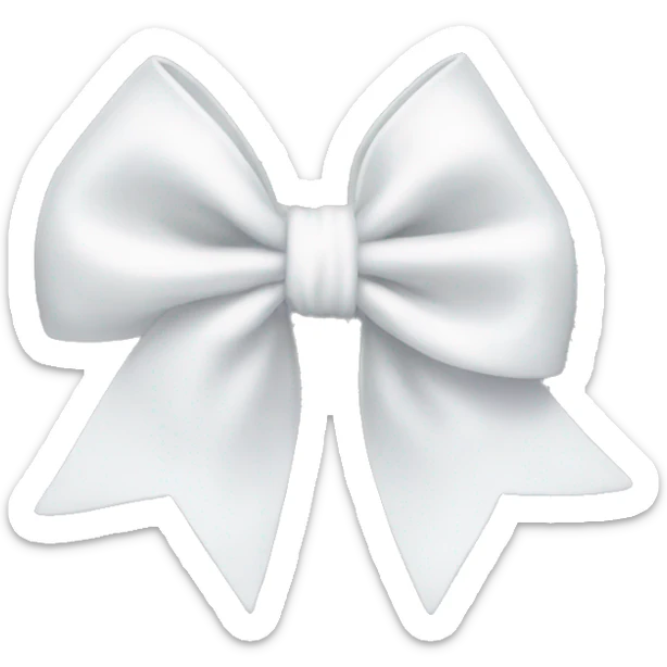 white bow sticker