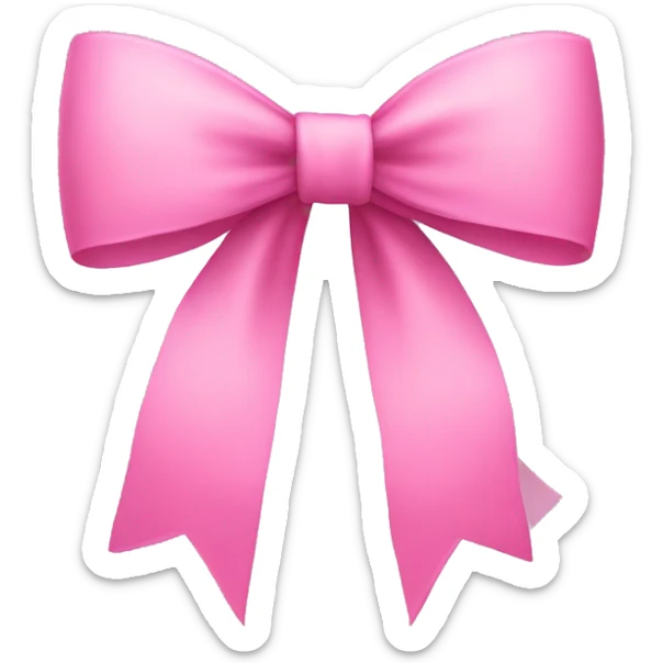 pink bow sticker