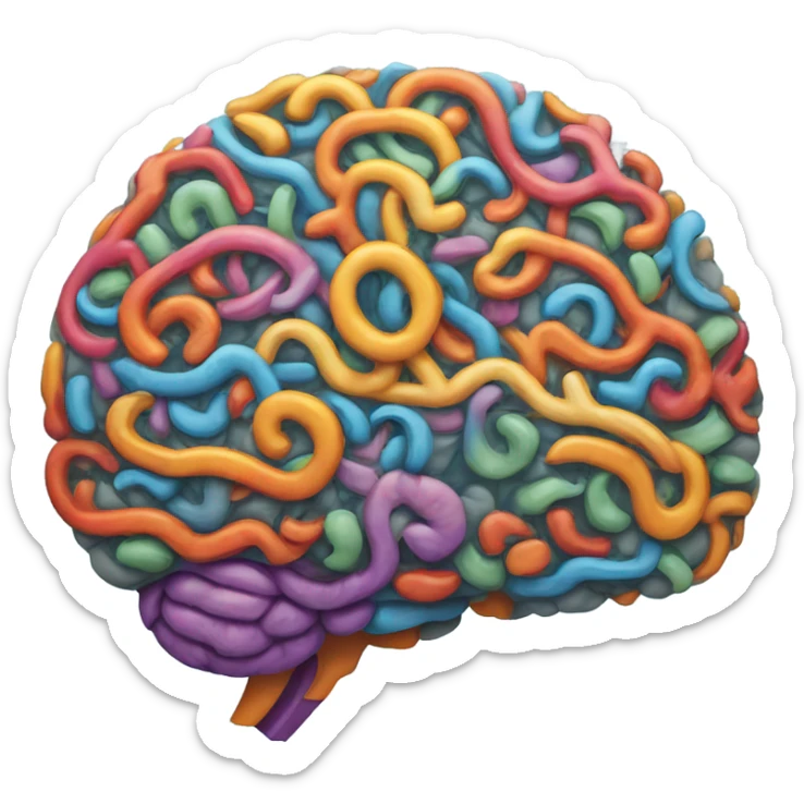 aesthetic brain sticker