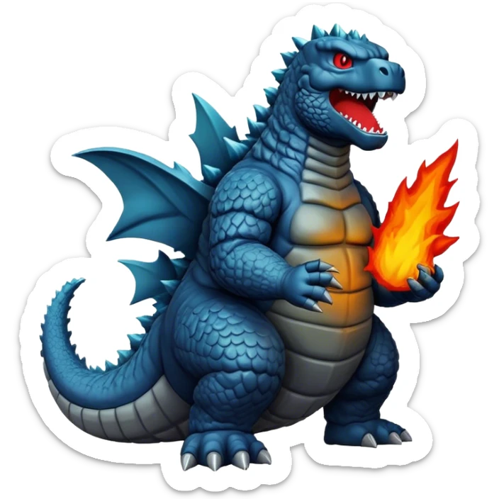 Godzilla  sticker