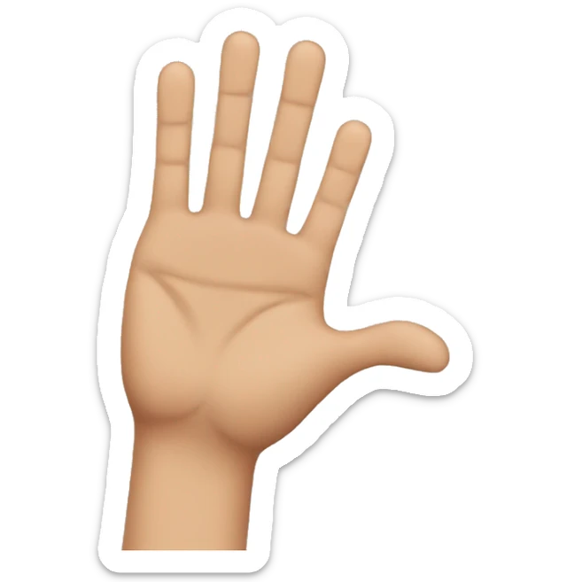 three fingers sticker