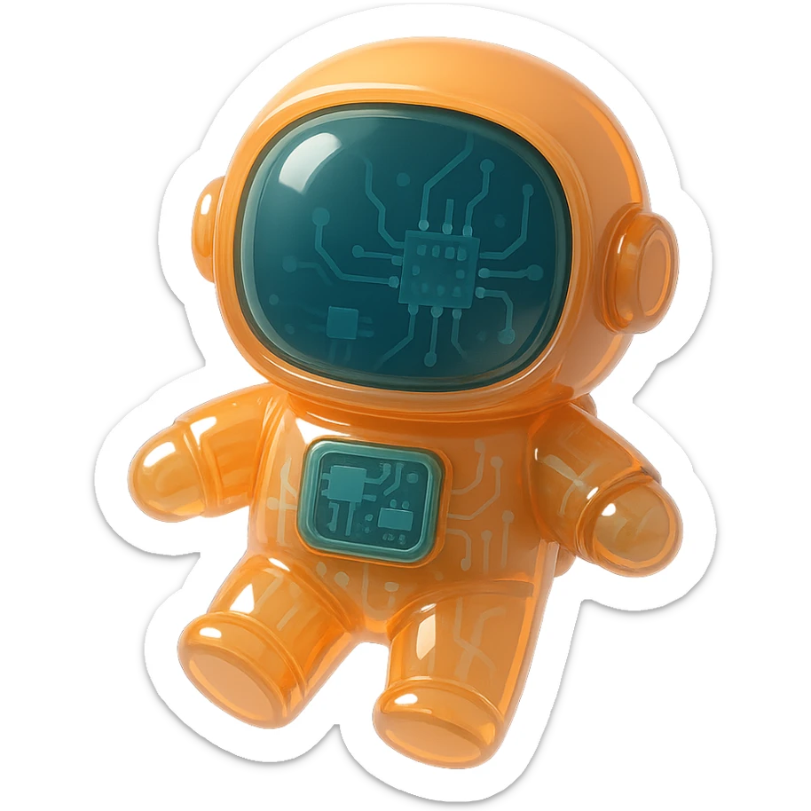 astronaut sticker