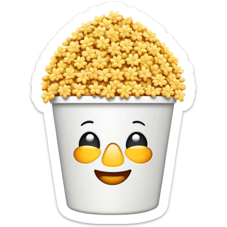 the popcorn bucket emoji but with sunflower seeds instead of popcorn sticker