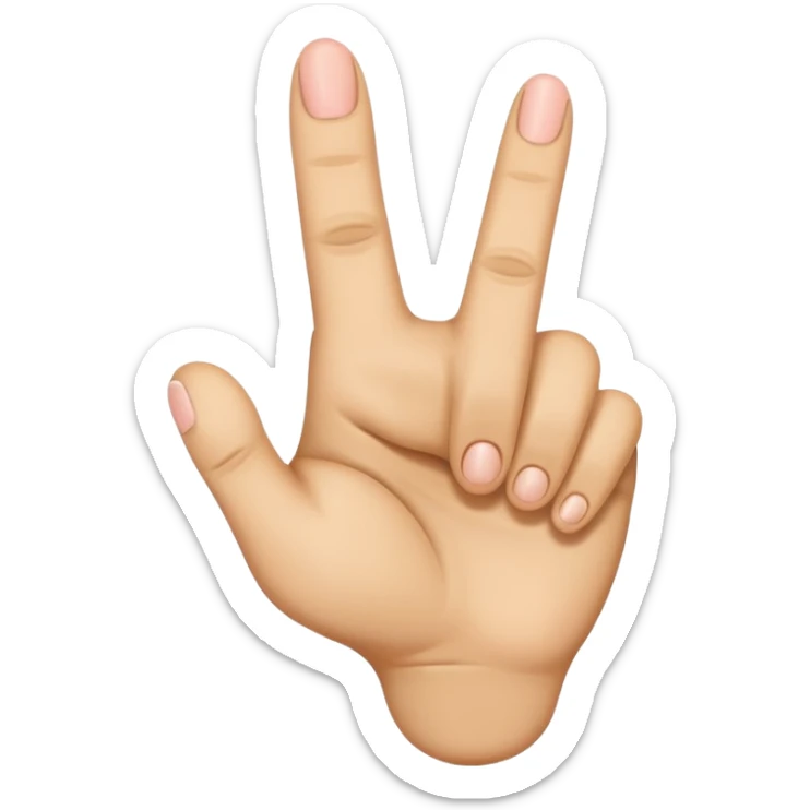 Emoji doigts d’honneur à la place de la main un pied  sticker