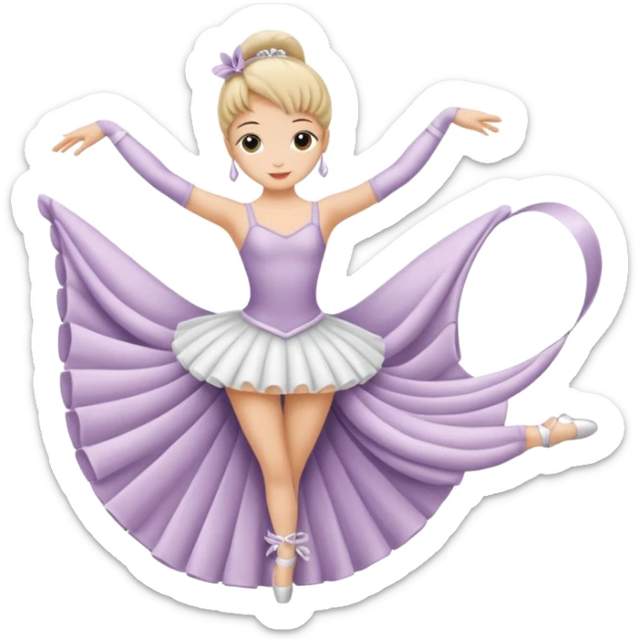 Tasa blanca con piernas y que sea bailarina  sticker