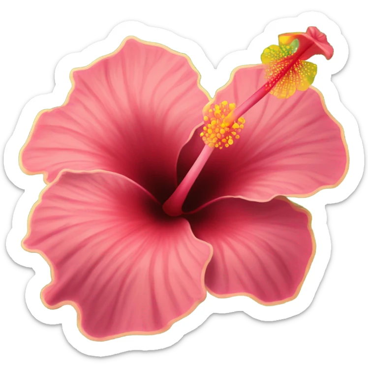 hibiscus flower sticker